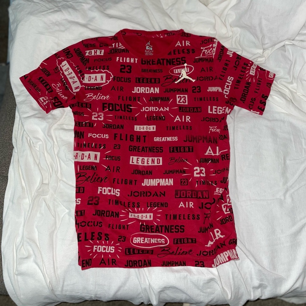 Red Jordan 23 shirt